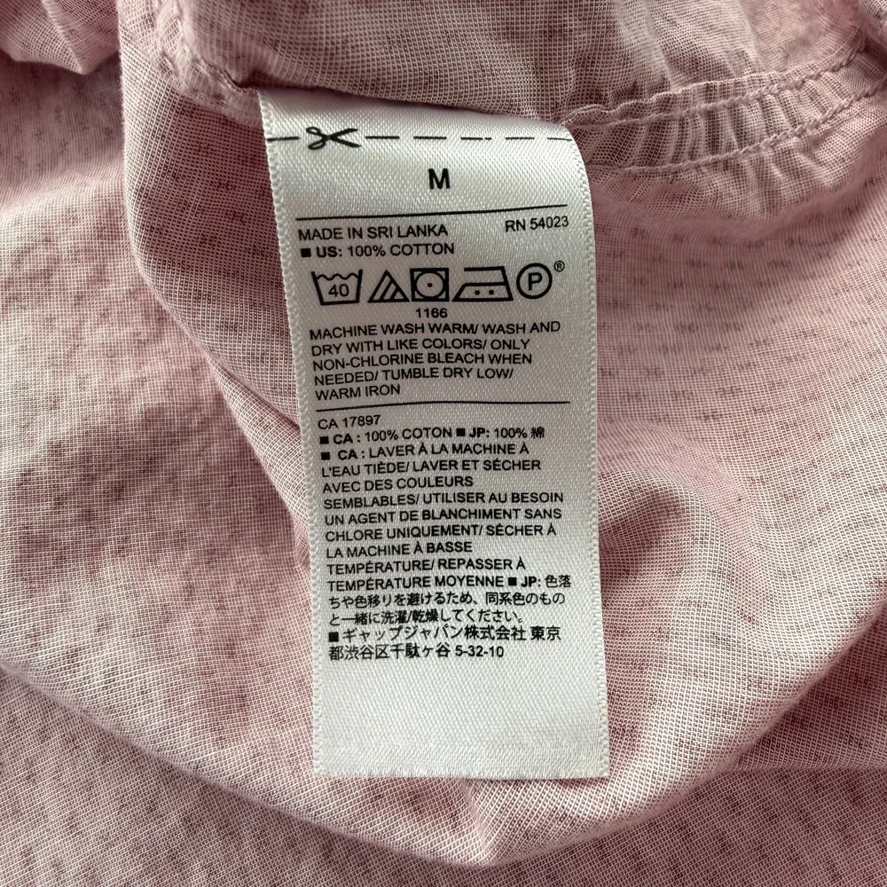 BANANA REPUBLIC Stretch Soft‎ Wash Button Down L/S Shirt Mens Medium Pink